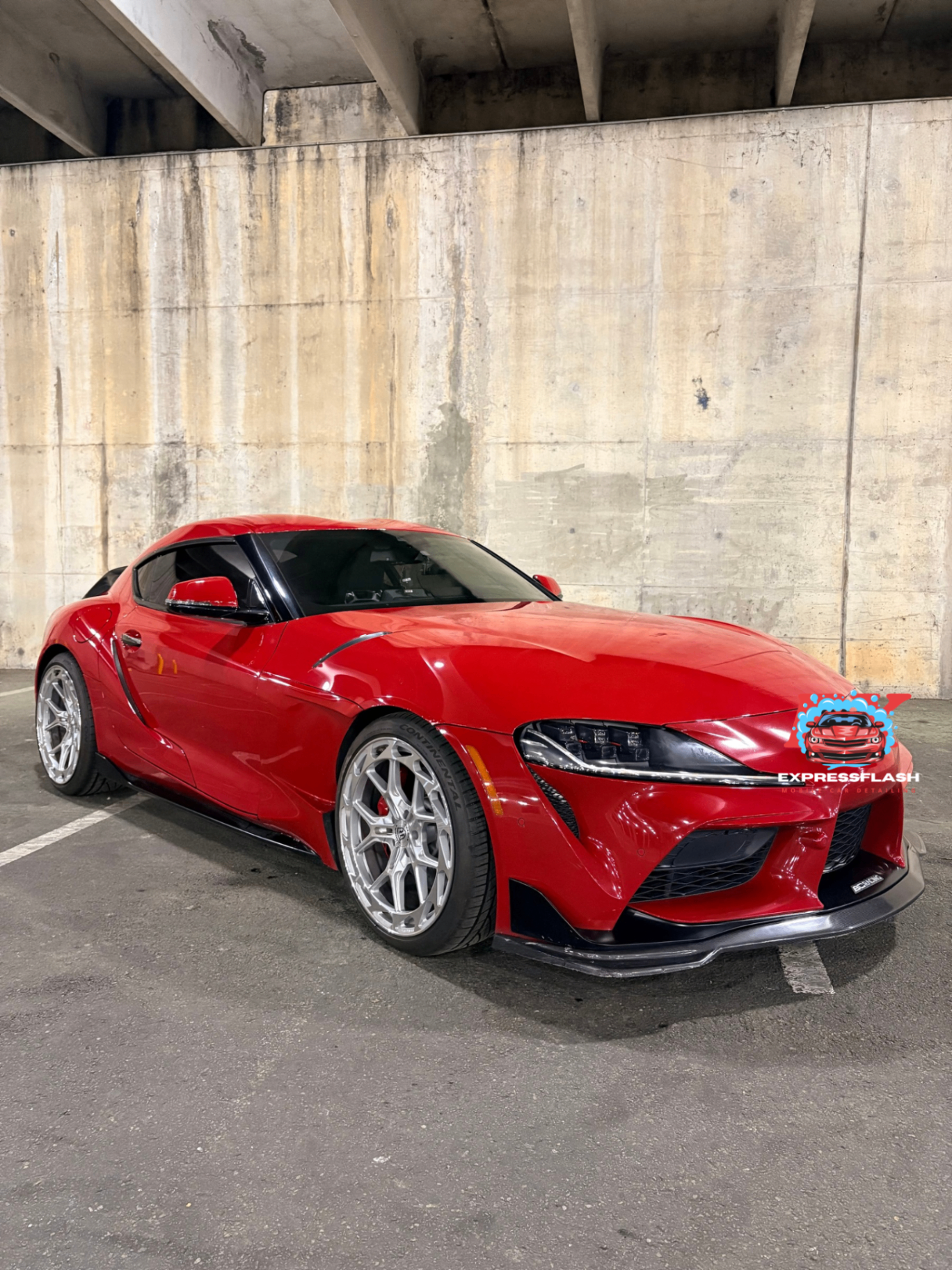 Glossy detailed car